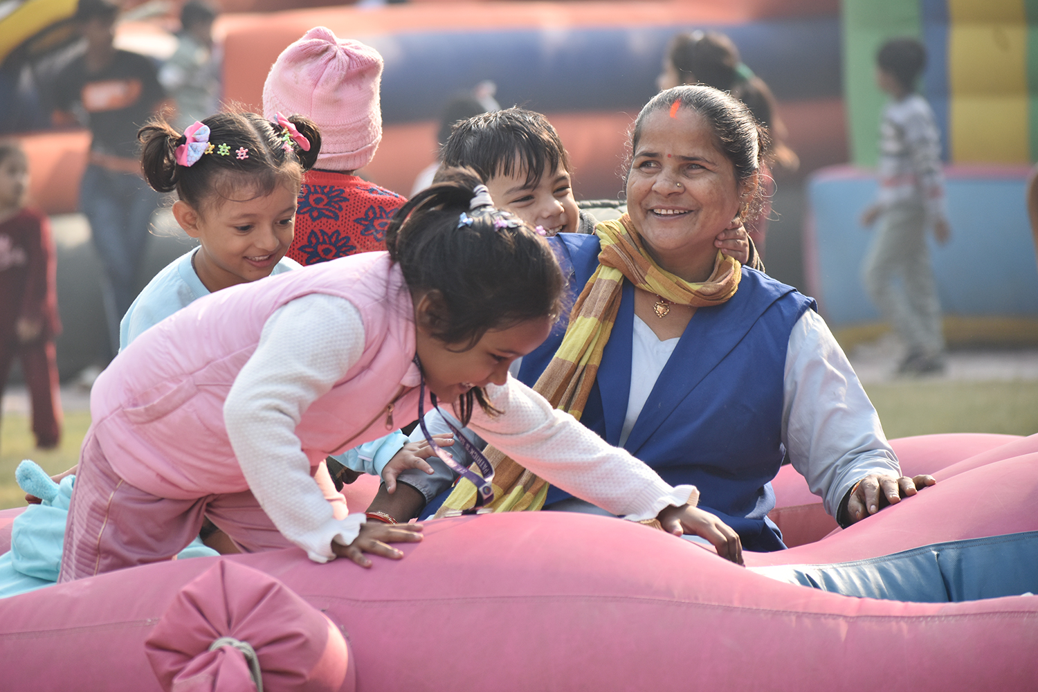 Smiles All Around: KG Campus Picnic